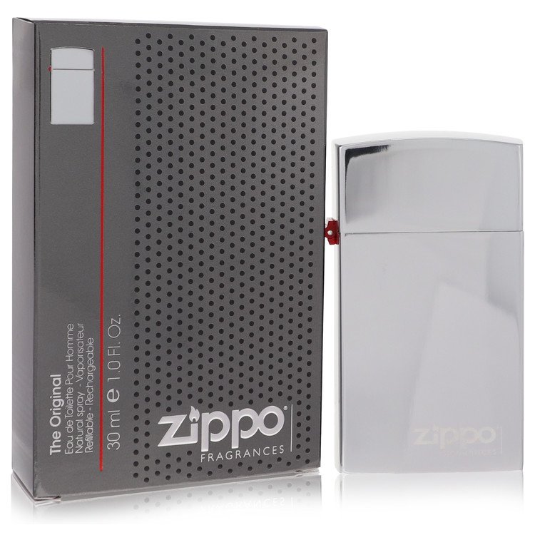 Zippo Silver Cologne 1.0 oz EDT Refillable Spray for Men
