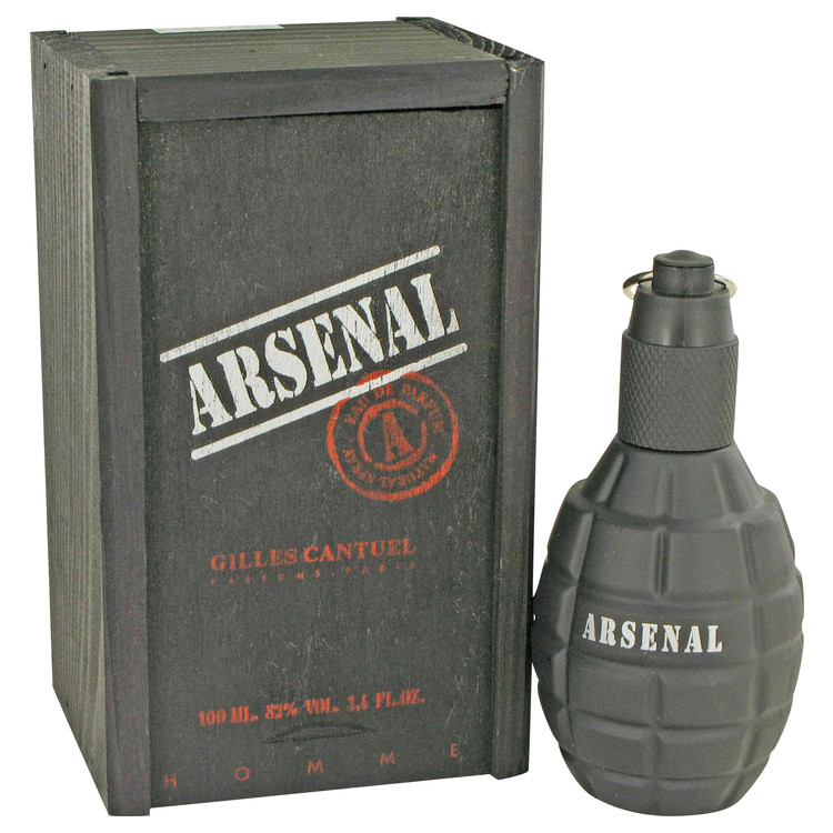 Arsenal Black Cologne by Gilles Cantuel 3.4 oz Eau De Parfum Spray