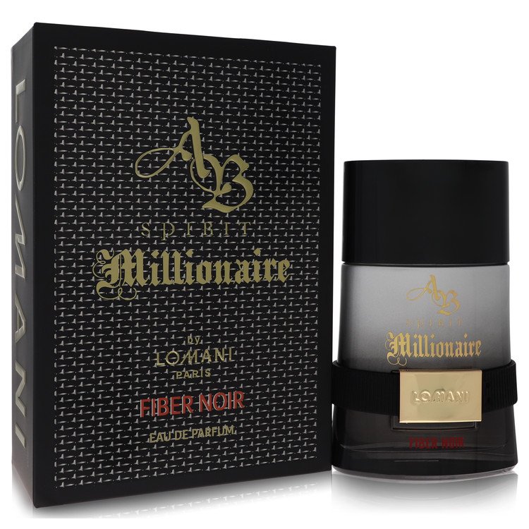 Ab Spirit Millionaire Fiber Noir Cologne by Lomani 3.3 oz Eau De Parfum Spray