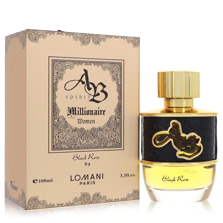 AB Spirit Millionaire Black Rose by Lomani - Eau De Parfum Spray 3.3 oz 100 ml for Women