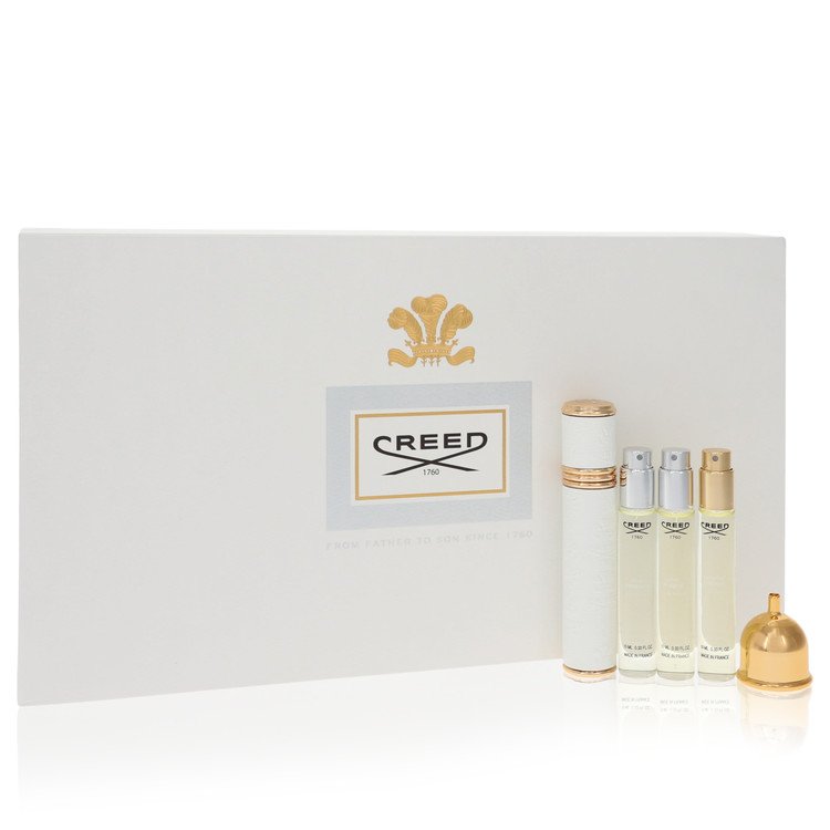 Acqua Fiorentina Perfume by Creed -- Gift Set - Women's Travel Atomizer Coffret includes Acqua Fiorentina, Aventus for Her, Love in White, all in .33 oz Mini EDP Sprays