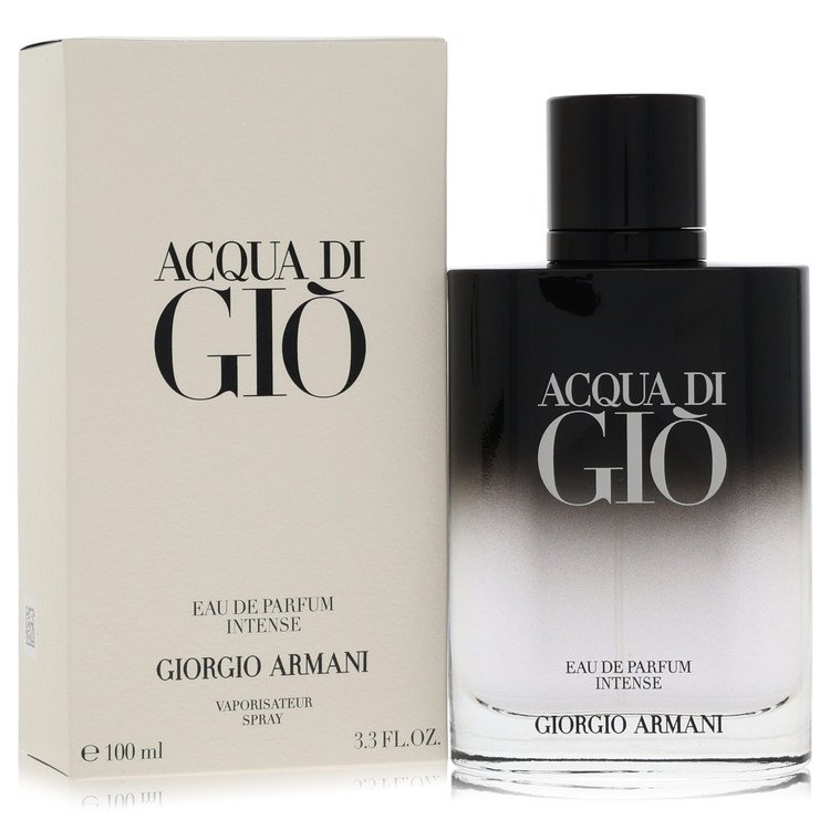Acqua Di Gio Intense Cologne by Giorgio Armani Cologne 3.4 Oz Eau De Parfum Spray