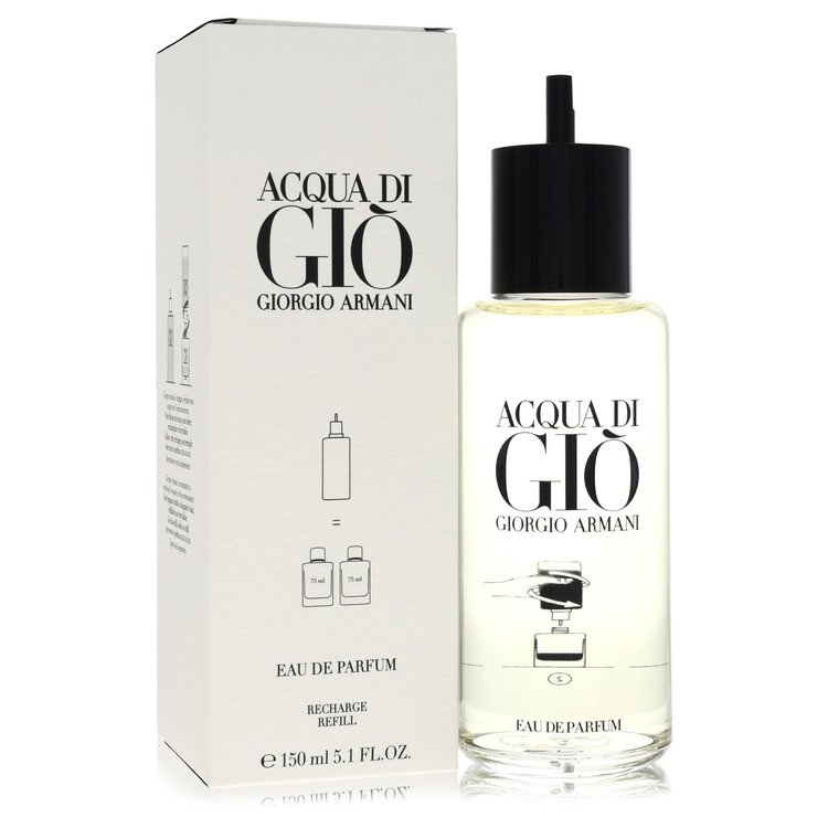 Acqua Di Gio Cologne by Giorgio Armani Cologne 5.1 Oz Eau De Parfum Refill