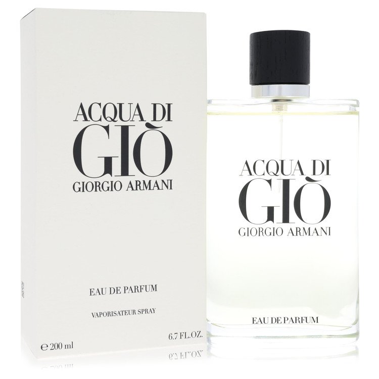 Acqua Di Gio Cologne by Giorgio Armani Cologne 6.7 Oz Eau De Parfum Refillable Spray