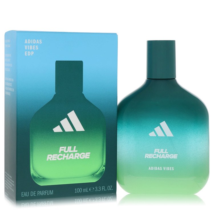 Adidas Vibes Full Recharge Cologne by Adidas Cologne 3.3 Oz Eau De Parfum Spray