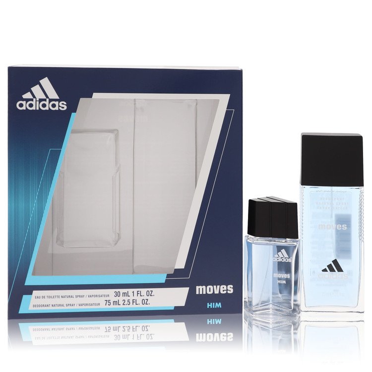 Adidas Moves Cologne by Adidas -- Gift Set - 1 oz Eau De Toilette Spray + 2.5 oz Deodorant Spray