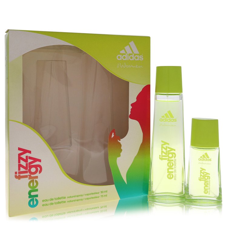 Adidas Fizzy Energy Perfume by Adidas -- Gift Set - 2.5 oz Eau De Toilette Spray + 1 oz Eau De Toilette Spray