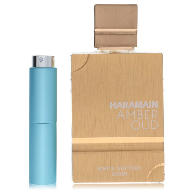 Al Haramain Amber Oud White Edition Cologne by Al Haramain Cologne 0.27 Oz Travel Spray