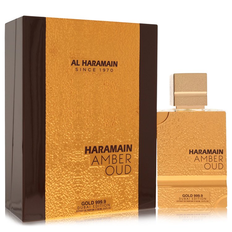 Al Haramain Amber Oud Gold 999.9 Dubai Edition Cologne by Al Haramain Cologne 3.3 Oz Extrait De Parfum Spray