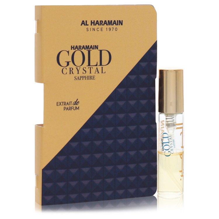 Al Haramain Gold Crystal Sapphire Cologne by Al Haramain Cologne 0.5 Oz Vial (sample)