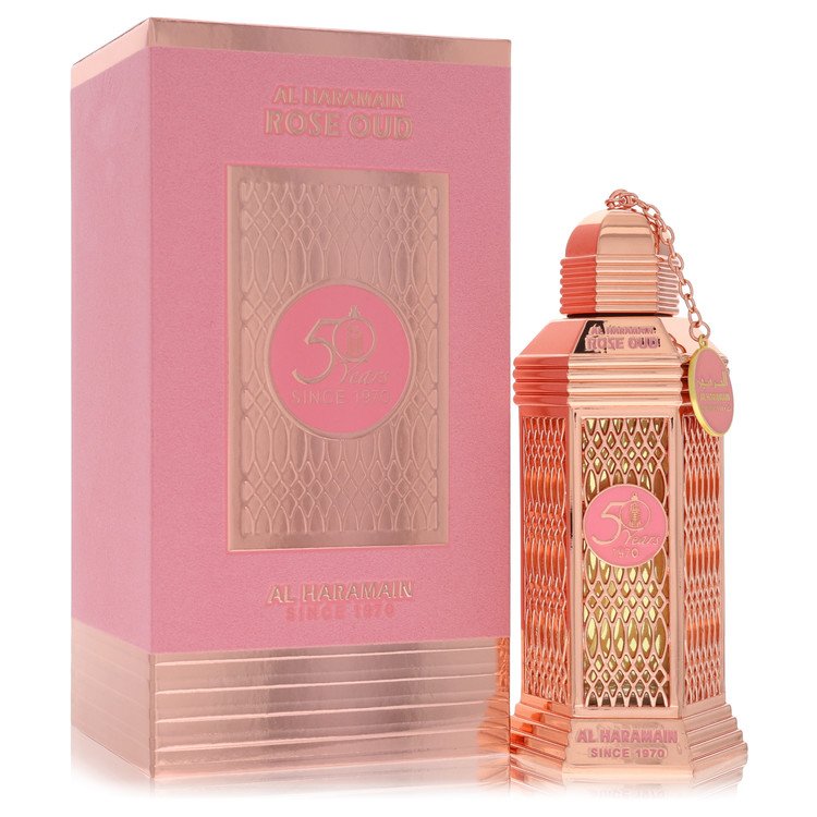 Al Haramain Rose Oud Perfume by Al Haramain Perfume 3.4 Oz Eau De Parfum Spray