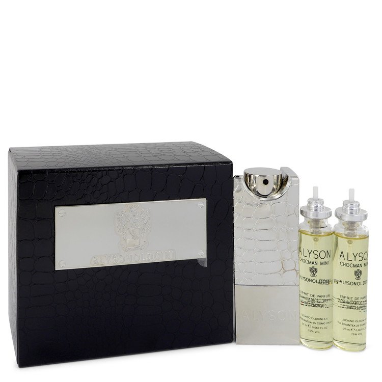 Chocman Mint Cologne by Alyson Oldoini 2 oz Eau De Parfum Refillable Spray Includes 3 x Refills and Atomizer