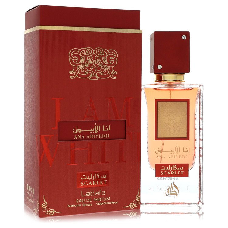 Ana Abiyedh I Am White Scarlet Cologne by Lattafa Cologne 2 Oz Eau De Parfum Spray (Unisex)