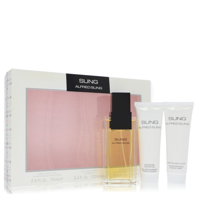 Alfred Sung Perfume by Alfred Sung Perfume -- Gift Set - 3.4 oz Eau De Toilette Spray + 2.5 oz Body Lotion + 2.5 oz Shower Gel