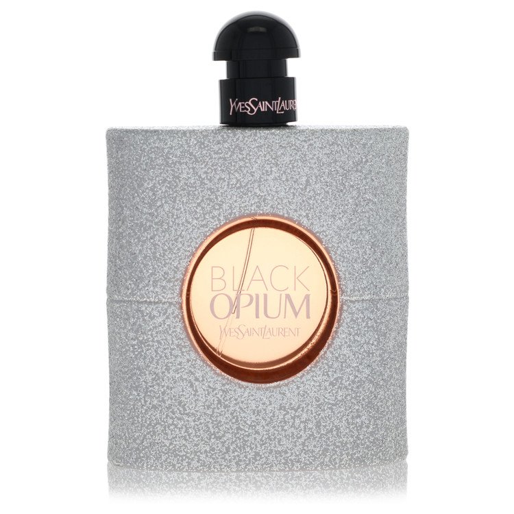 Black Opium Glitter Perfume by Yves Saint Laurent Perfume 3 Oz Eau De Parfum Spray (Unboxed)
