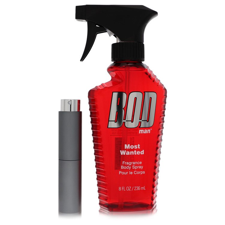 Bod Man Most Wanted Cologne by Parfums De Coeur Cologne 0.27 Oz Travel Spray