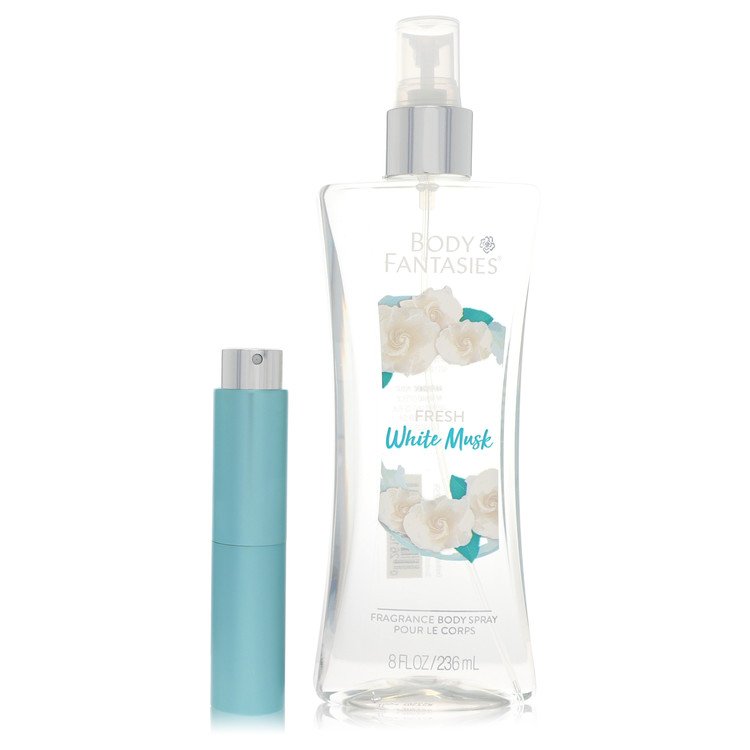 Body Fantasies Signature Fresh White Musk Perfume by Parfums De Coeur Perfume 8 ml Travel Spray