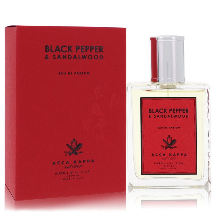 Black Pepper & Sandalwood by Acca Kappa - Eau De Parfum Spray 3.3 oz 100 ml for Men