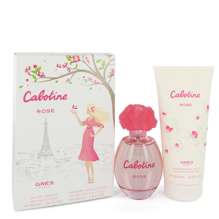 Image Of     Cabotine Rose by Parfums Gres Women Gift Set *3.4 oz Eau De Toilette Spray + 6.7 oz Body Lotion 