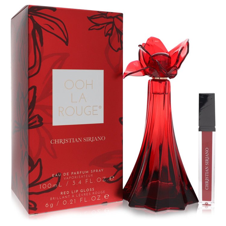 Christian Siriano Ooh La Rouge Perfume by Christian Siriano 3.4 oz Eau De Parfum Spray + 0.21 oz Red Lip Gloss