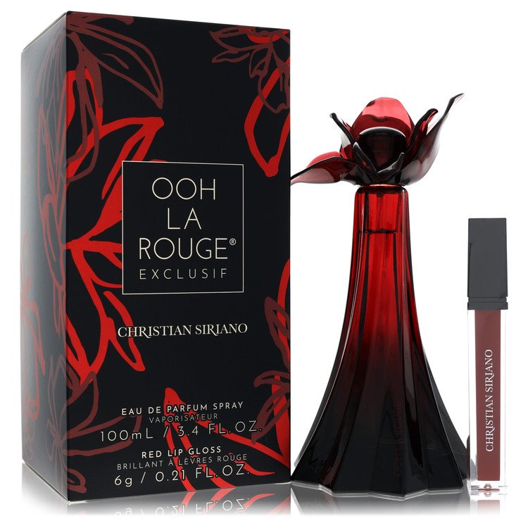 Christian Siriano Ooh La Rouge Exclusif Perfume by Christian Siriano Perfume 3.4 Oz Eau De Parfum Spray + 0.21 oz  Red Lip Gloss