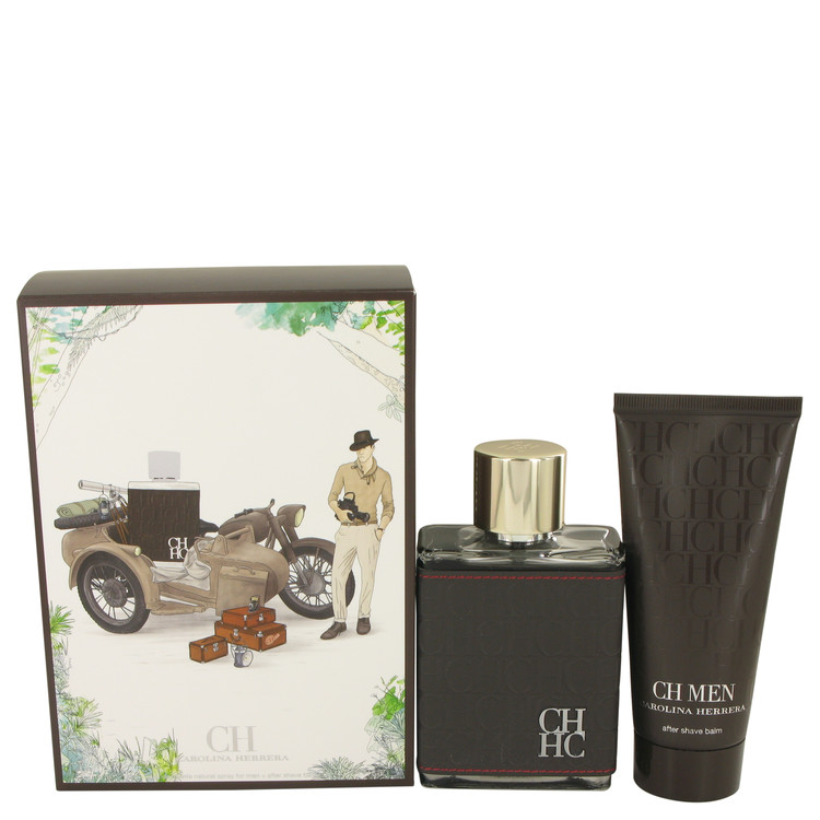 Ch Carolina Herrera for Men, Gift Set (3.4 oz EDT Spray + 3.4 oz After Shave Balm)