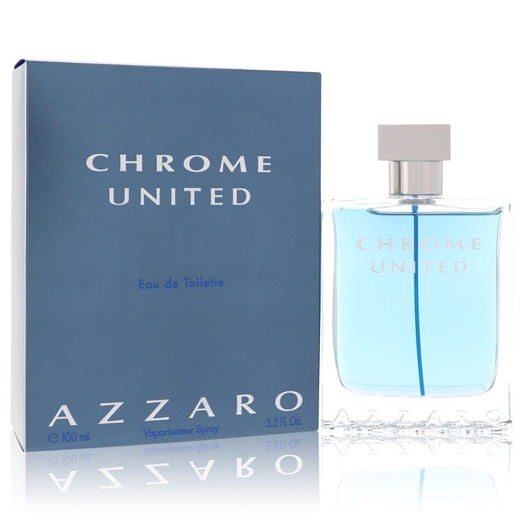 Chrome United Cologne by Azzaro 3.4 oz EDT Spray for Men