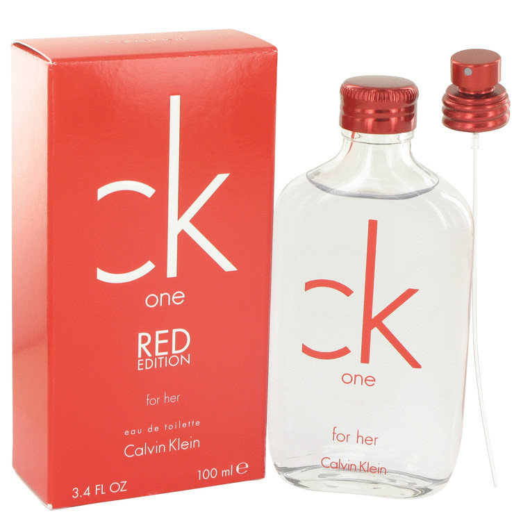 CK One Red by Calvin Klein - Eau De Toilette Spray 3.4 oz 100 ml for Women