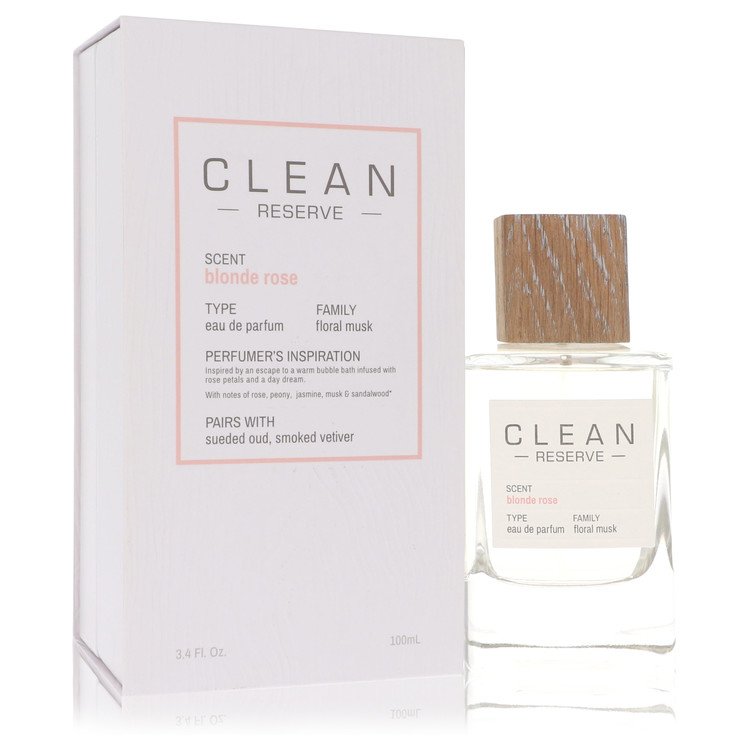 Clean Blonde Rose by Clean Eau De Parfum Spray 3.4 oz