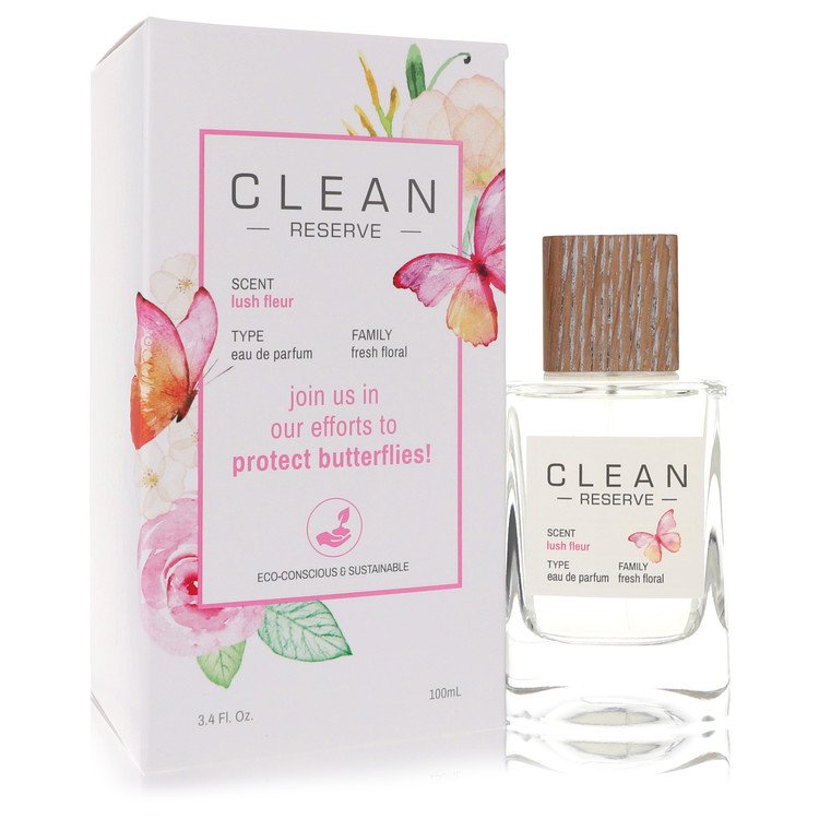 Clean Reserve Lush Fleur Perfume 3.4 oz Eau De Parfum Spray (Butterfly Edition) Guatemala