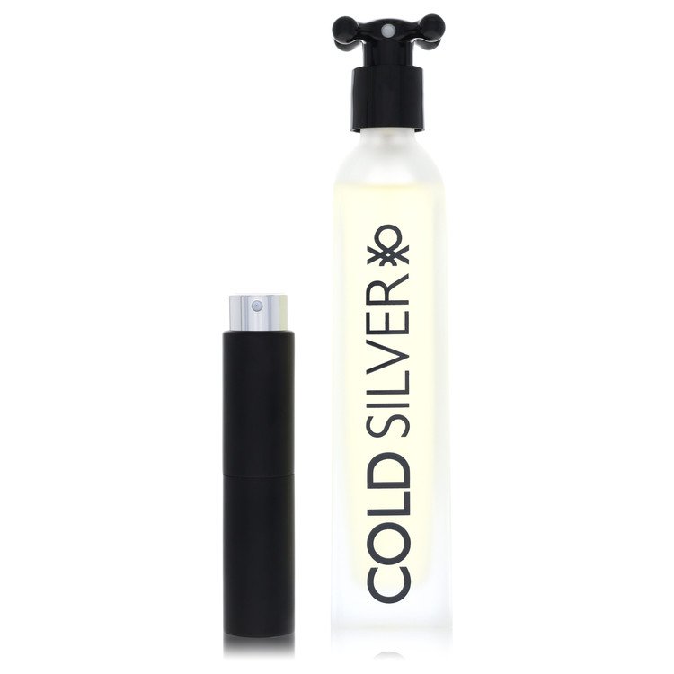 Cold Silver Cologne by Benetton Cologne 0.27 Oz Travel Spray