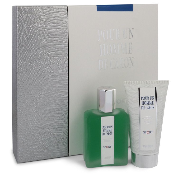 Caron Pour Homme Sport Cologne by Caron -- Gift Set - 2.5 oz Eau DE Toilette Spray + 2.5 oz Shower Gel