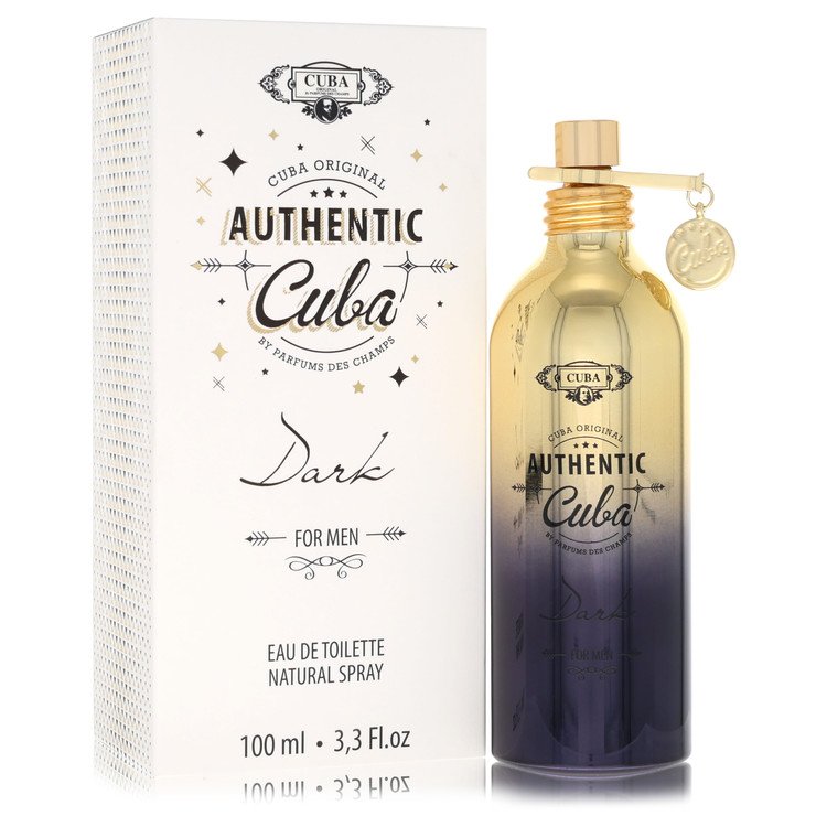 Cuba Authentic Dark Cologne by Fragluxe Cologne 3.3 Oz Eau De Toilette Spray