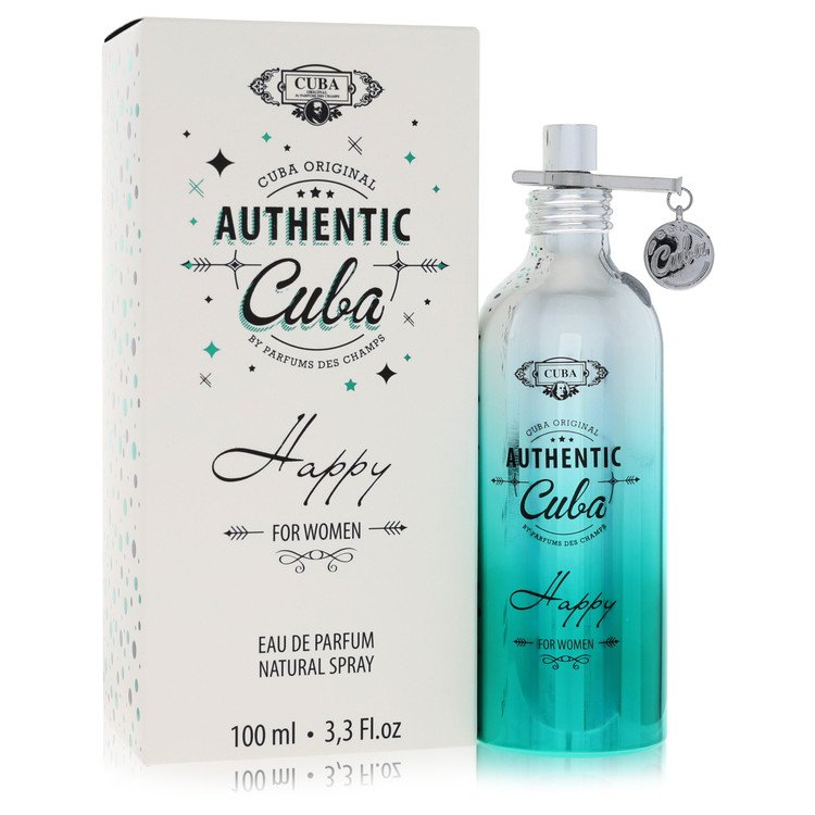 Cuba Authentic Happy Perfume by Fragluxe Perfume 3.3 Oz Eau De Parfum Spray