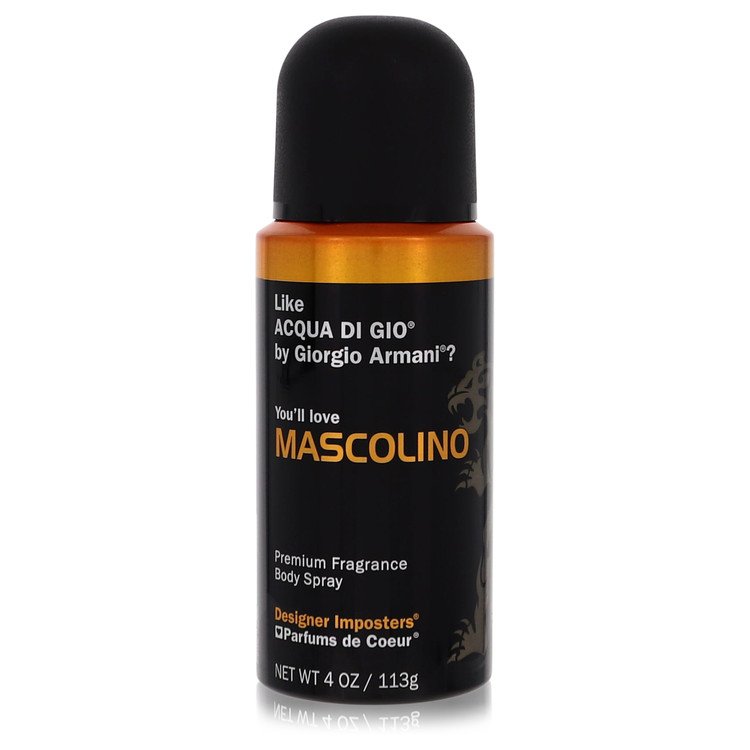 Designer Imposters Mascolino by Parfums De Coeur - Body Spray 4 oz 120 ml for Men