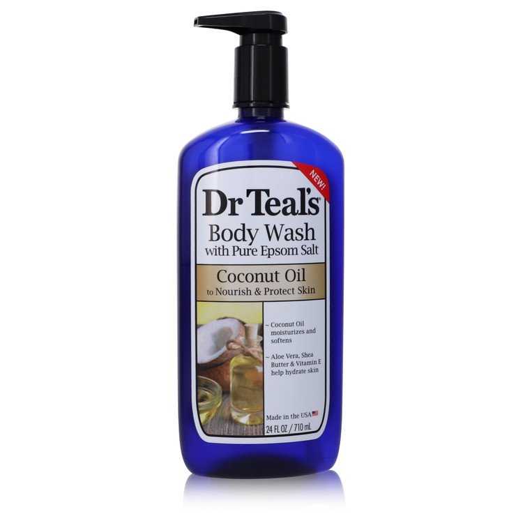 Dr Teal's Body Wash With Pure Epsom Salt Perfume by Dr Teal's 24 oz Coconut Oil Body Wash to Nourish & Protect Skin
