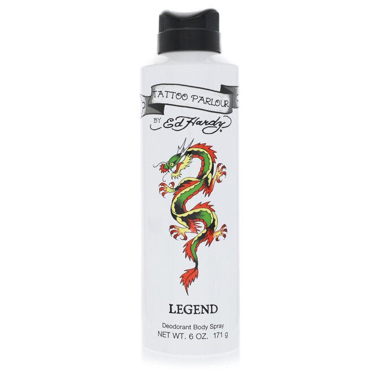Ed Hardy Tattoo Parlour Legend Cologne by Ed Hardy Cologne 6 Oz Deodorant Spray