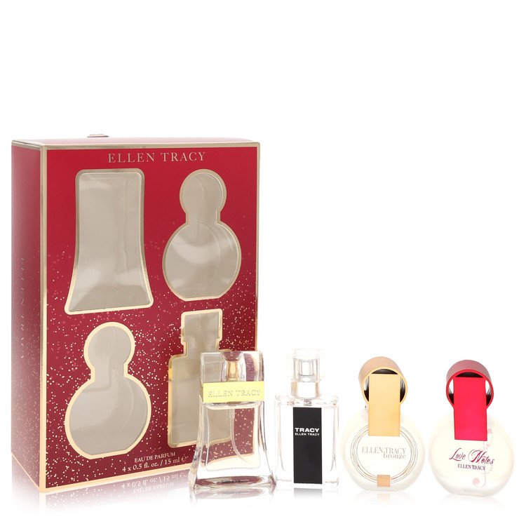 Ellen Tracy Perfume by Ellen Tracy Perfume -- Gift Set - 0.5 oz Ellen Tracy EDP Spray + 0.5 oz Tracy EDP Spray + 0.5 oz Ellen Tracy Bronze + 0.5 oz Love Notes EDP Spray