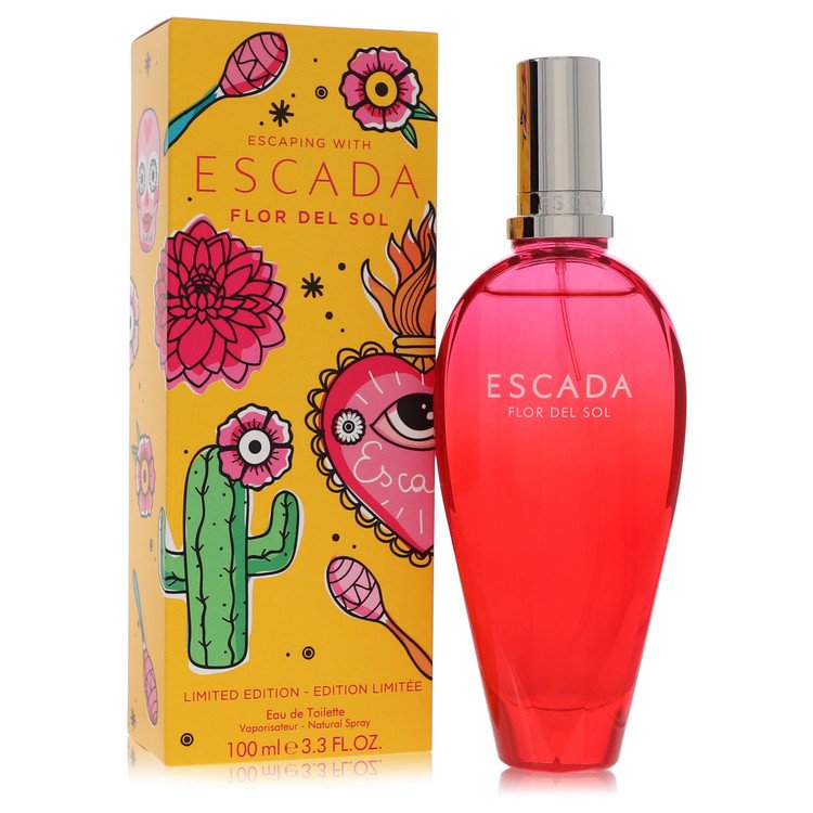 Escada Flor Del Sol Perfume 3.4 oz Eau De Toilette Spray (Limited Edition) Guatemala