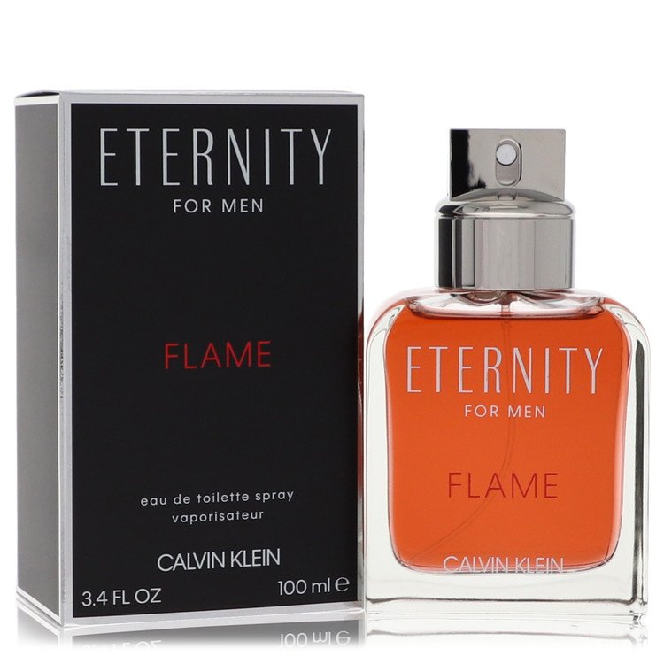 Eternity Flame by Calvin Klein - Eau De Toilette Spray 3.4 oz 100 ml for Men