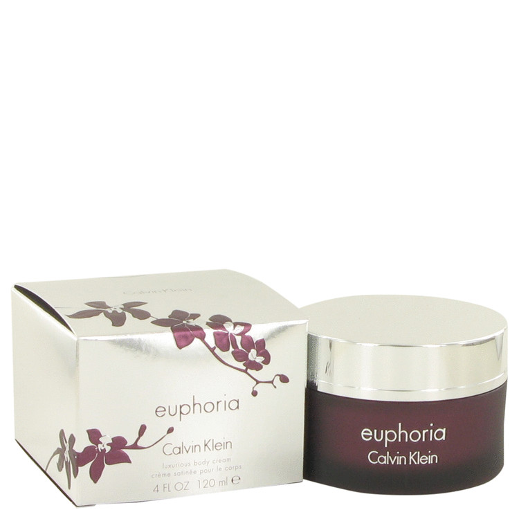 Euphoria Body Cream by Calvin Klein 4 oz Body Cream for Women