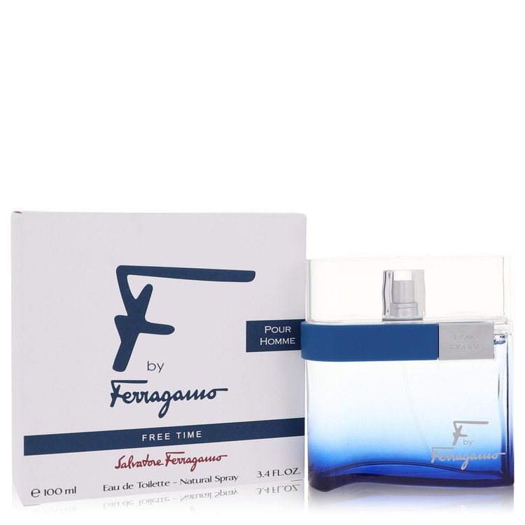 F Free Time by Salvatore Ferragamo - Eau De Toilette Spray 3.4 oz 100 ml for Men