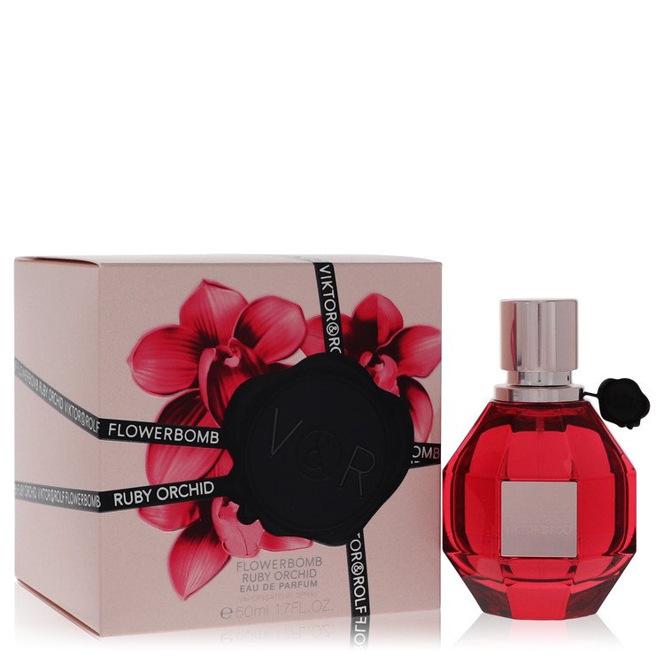 Flowerbomb Ruby Orchid Perfume by Viktor & Rolf 1.7 oz Eau De Parfum Spray
