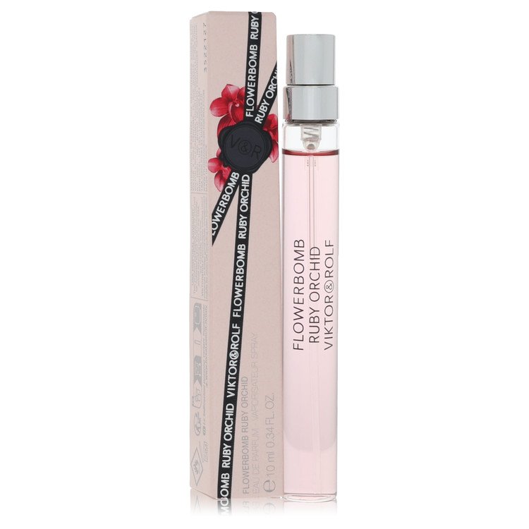 Flowerbomb Ruby Orchid Perfume by Viktor & Rolf Perfume 0.34 Oz Mini EDP Spray