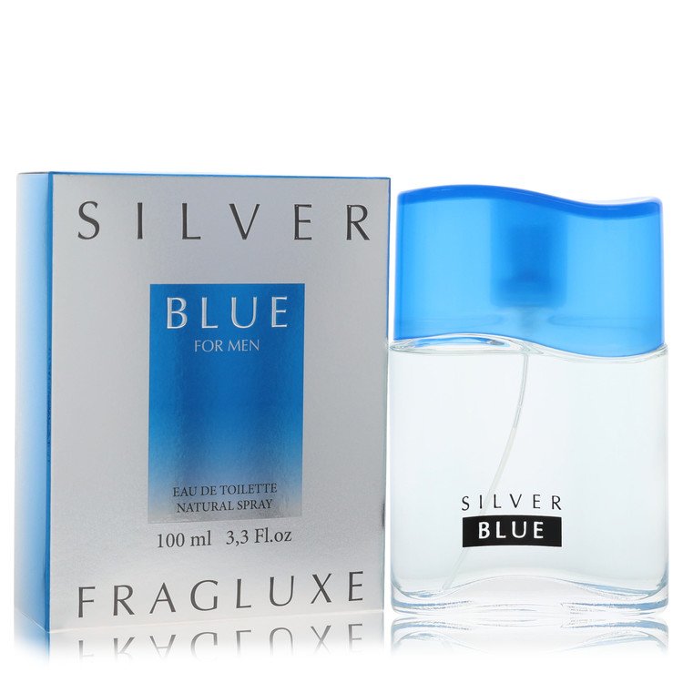 Fragluxe Silver Blue Cologne by Fragluxe Cologne 3.3 Oz Eau De Toilette Spray