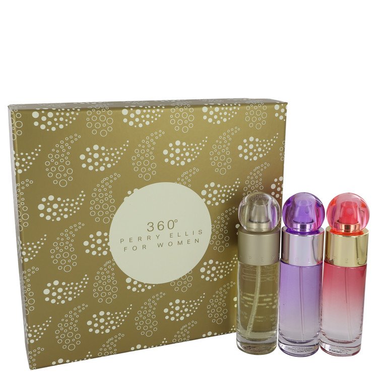 Perry Ellis 360 Perfume Gift Set - 1 oz Perry Ellis 360 EDT Spray + 1 oz Perry Ellis 360 Coral EDP Spray + 1 oz Perry Ellis 360 Purple EDP Spray Guatemala