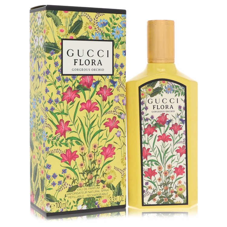 Flora Gorgeous Orchid Perfume by Gucci 3.3 oz Eau De Parfum Spray Refillable