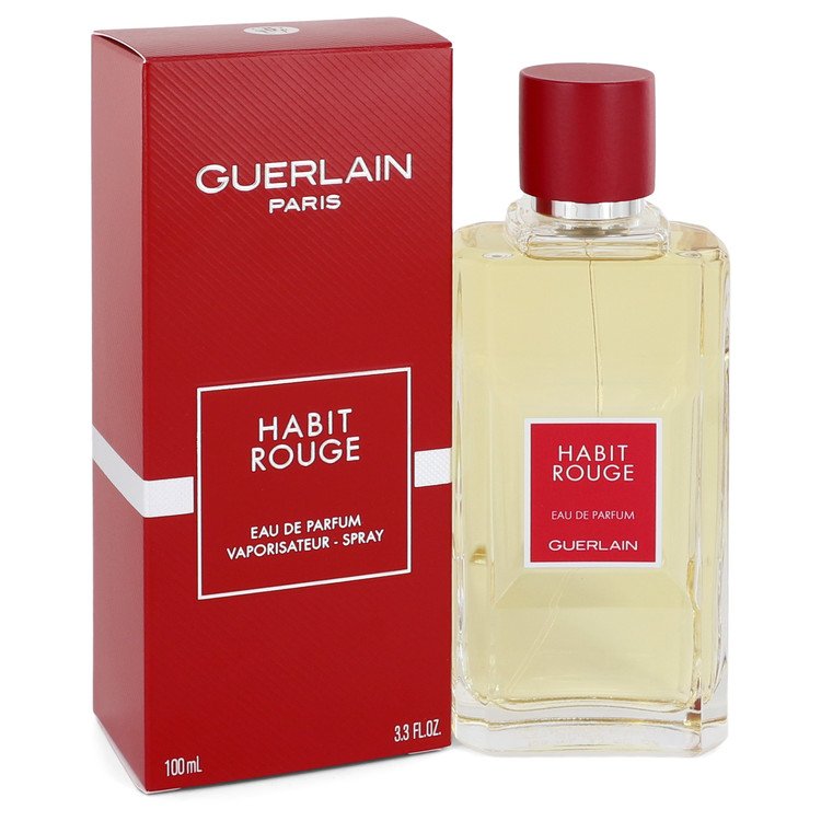 Habit Rouge Cologne by Guerlain 3.3 oz Eau De Parfum Spray