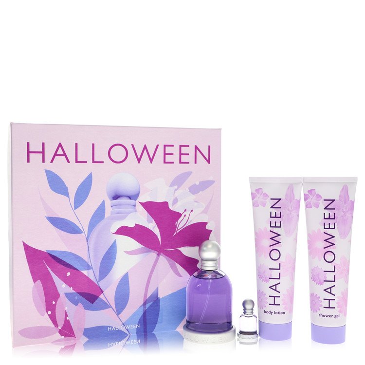 Halloween Perfume by Jesus Del Pozo -- Gift Set - 3.4 oz Eau De Toilette Spray + 5 oz Body Lotion + 5 oz Shower Gel + .15 oz Mini EDT