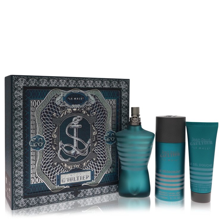Jean Paul Gaultier Cologne by Jean Paul Gaultier -- Gift Set - 4.2 oz Eau De Toilette Spray + 5.1 oz Deodorant Spray + 2.5 oz Shower Gel